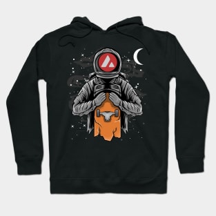 Astronaut Skate Avalanche AVAX Coin To The Moon Crypto Token Cryptocurrency Wallet Birthday Gift For Men Women Kids Hoodie